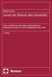 Cover von Jurist im Dienst des Unrechts