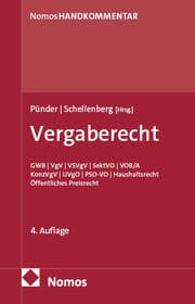Cover von Vergaberecht