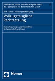 Cover von Vollzugstaugliche Rechtsetzung