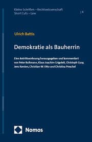 Cover von Demokratie als Bauherrin
