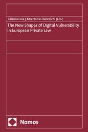 Cover von The New Shapes of Digital Vulnerability in European Private Law