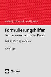 Cover von Formulierungshilfen für die sozialrechtliche Praxis
