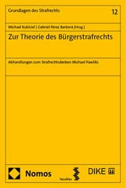 Cover von Zur Theorie des Bürgerstrafrechts