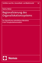 Cover von Regionalisierung des Organallokationssystems