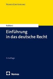 Cover von Einführung in das deutsche Recht
