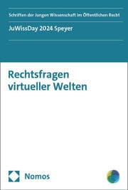 Cover von Rechtsfragen virtueller Welten