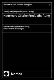 Cover von Neue europäische Produkthaftung