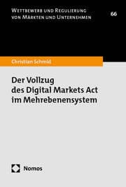 Cover von Der Vollzug des Digital Markets Act im Mehrebenensystem