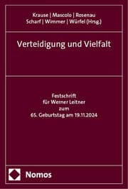 Cover von Verteidigung und Vielfalt