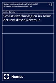 Cover von Schlüsseltechnologien im Fokus der Investitionskontrolle