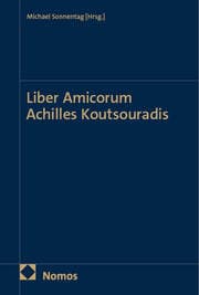 Cover von Liber Amicorum Achilles Koutsouradis