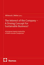 Cover von The Interest of the Company - A Driving Concept for Sustainable Business?
