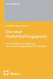 Cover von Das neue Produkthaftungsgesetz