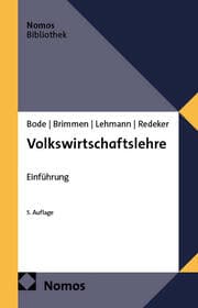 Cover von Volkswirtschaftslehre