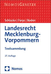 Cover von Landesrecht Mecklenburg-Vorpommern