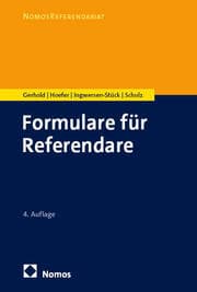 Cover von Formulare für Referendare