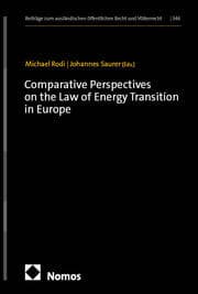 Cover von Comparative Perspectives on the Law of Energy Transition in Europe