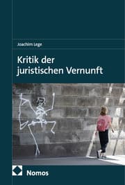 Cover von Kritik der juristischen Vernunft