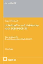 Cover von Unterkunfts- und Heizkosten nach SGB II/SGB XII