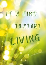 Cover von Tagebuch - Notizbuch It's Time to Start Living
