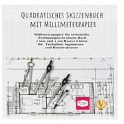Cover von Quadratisches Skizzenbuch mit Millimeterpapier