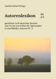 Cover von Autorenlexikon geistlicher Lyrik deutscher Sprache, Band 2