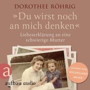 Cover von 'Du wirst noch an mich denken'