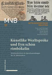 Cover von Künstlike Werltspröke und Eyn schön rimbökelin