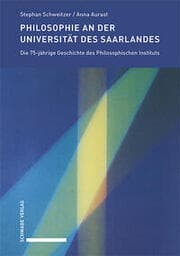Cover von Philosophie an der Universität des Saarlands
