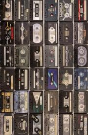 Cover von Notizbuch Retro Style Music Tape Oldschool Liniert Notebook Ruled
