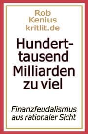 Cover von Hunderttausend Milliarden zu viel