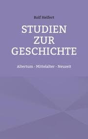 Cover von Studien zur Geschichte