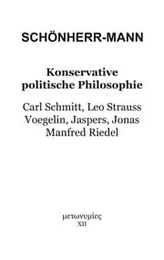 Cover von Konservative politische Philosophie