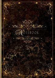 Cover von Premium A5 Blanko-Notizbuch im Vintage-Stil - Gold