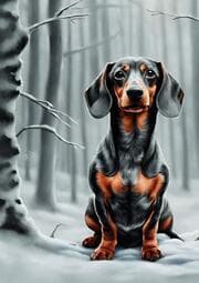 Cover von Notizbuch mit Dackel Hund Notizheft Geschenkbuch mit 55 Zitaten Leben und Hundeliebe Lustiges Geschenk zum Wichteln Weihnachten Dachshund Dackelfans
