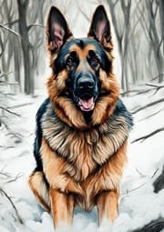 Cover von Hund Notizbuch Deutscher Schäferhund mit 55 Zitaten Leben und Hundeliebe Süßes Geschenk Weihnachten Winterzeit zum Wichteln Geburtstag