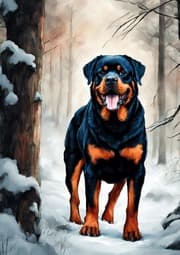 Cover von Rottweiler Hund Notizbuch Rottie Journal Tagebuch Geschenkbuch mit 55 Zitaten Leben und Hundeliebe Süßes Geschenk Geburtstag Weihnachten zum Wichteln Hundebesitzer