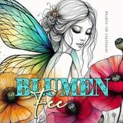 Cover von Blumenfee Malbuch für Erwachsene