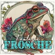 Cover von Fantasie Frösche Malbuch für Erwachsene