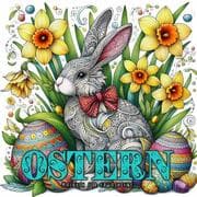 Cover von Ostern Malbuch für Erwachsene
