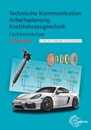 Cover von Lösungen zu 20310 Technische Komm. Arbeitsplanung Kraftfahrzeugtechnik Fachkenntnisse