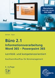 Cover von Büro 2.1, Informationsverarbeitung Word 365, Powerpoint 365