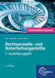 Cover von Rechtsanwalts- und Notarfachangestellte, Informationsband