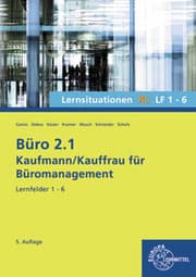 Cover von Büro 2.1, Lernsituationen XL Lernfelder 1-6