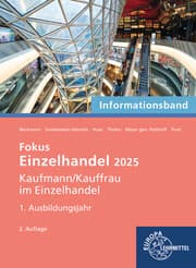 Cover von Fokus Einzelhandel 2025,1. Ausbildungsjahr