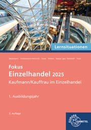 Cover von Lernsituationen Fokus Einzelhandel 2025,1. Ausbildungsjahr