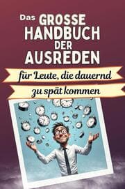 Cover von Das große Handbuch der Ausreden für Leute, die dauernd zu spät kommen - Das perfekte Geschenk für Erwachsene und Teenager für Weihnachten und Geburtstag