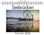 Cover von Seebrücken - (Wandkalender 2025, Kalender DIN A4 quer, Monatskalender im Querformat mit Kalendarium, das perfekte Geschenk)
