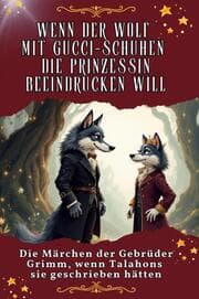 Cover von Wenn der Wolf mit Gucci-Schuhen die Prinzessin beeindrucken will - Genial lustiges Humorbuch - das perfekte Geschenk für Weihnachten und Geburtstag