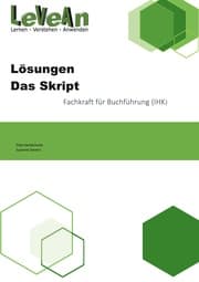 Cover von Lösungen zum Skript Fachkraft für Buchführung (IHK)